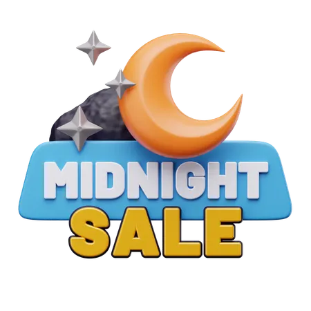 Midnight Sale  3D Icon