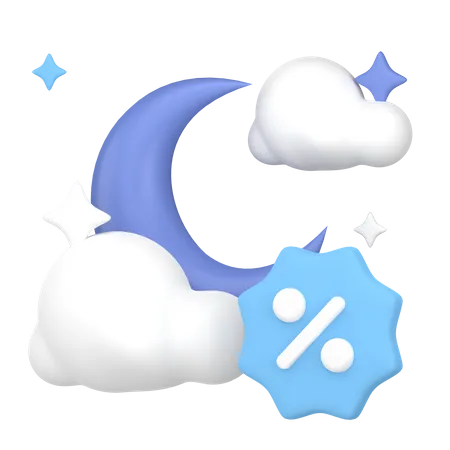 Midnight sale  3D Icon