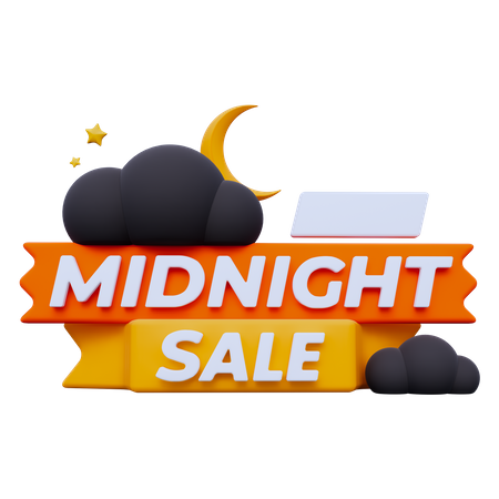 Midnight Sale  3D Icon