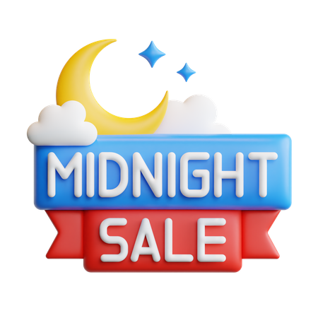 Midnight Sale  3D Icon