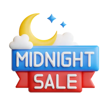 Midnight Sale  3D Icon