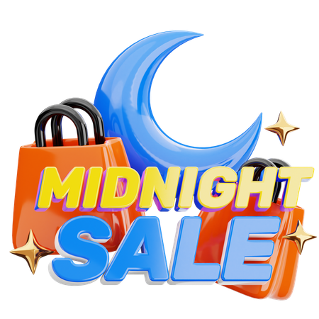 Midnight Sale  3D Icon