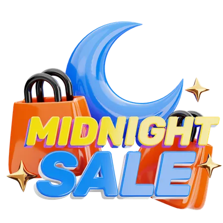 Midnight Sale  3D Icon