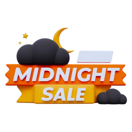 Midnight Sale  3D Icon