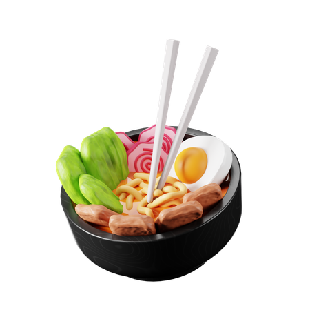 Mie Ramen Comida Japonesa  3D Icon