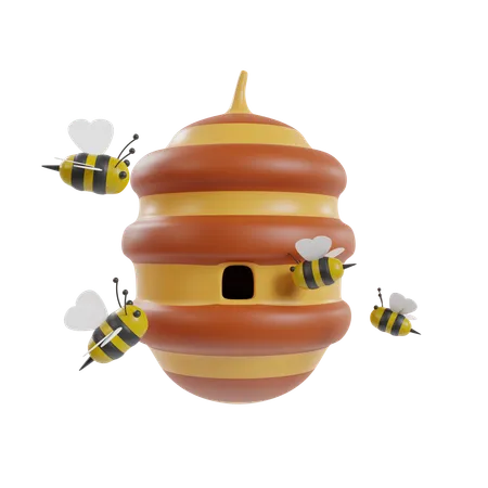 Miel de abeja  3D Icon