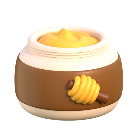 Crème au miel  3D Icon