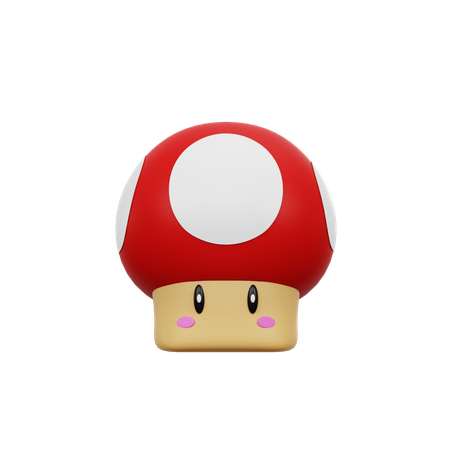 Joli bébé champignon  3D Icon