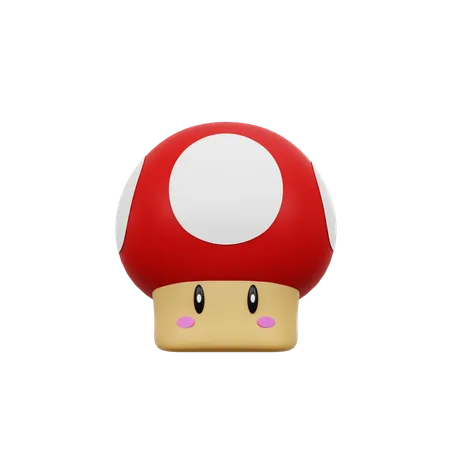 Joli bébé champignon  3D Icon