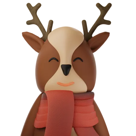 Cerf mignon  3D Icon