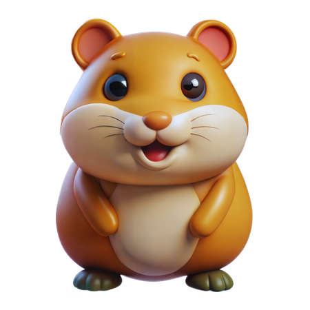 Hamster mignon  3D Icon