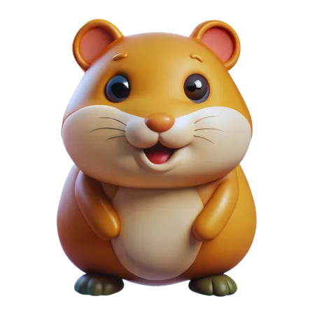 Hamster mignon  3D Icon