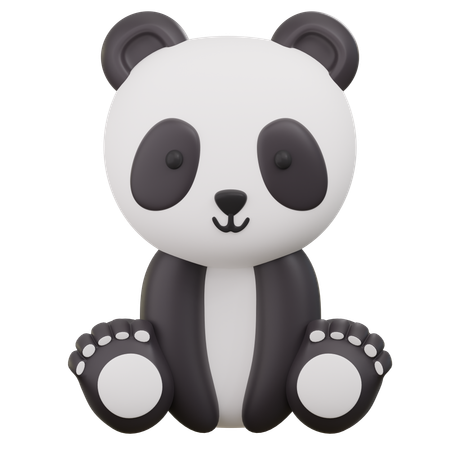 Panda mignon  3D Icon