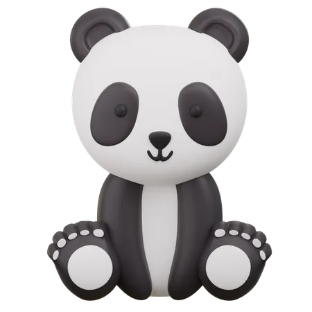 Panda mignon  3D Icon