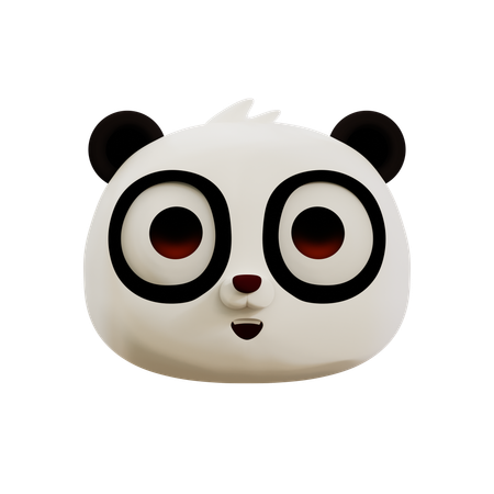 Panda mignon emoji heureux  3D Icon