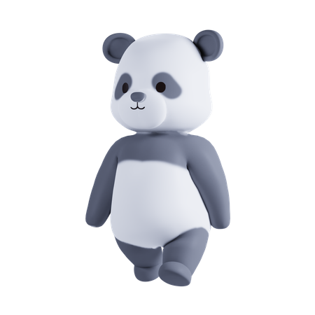 Jolie pose de panda  3D Illustration