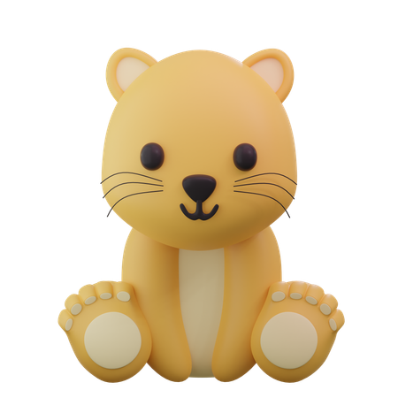 Tigre mignon  3D Icon