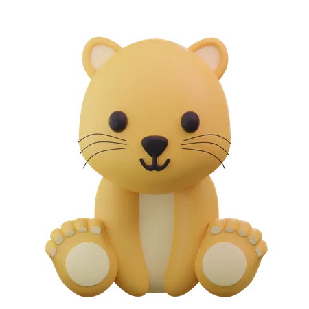 Tigre mignon  3D Icon