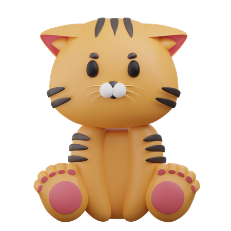 Tigre mignon 2  3D Icon