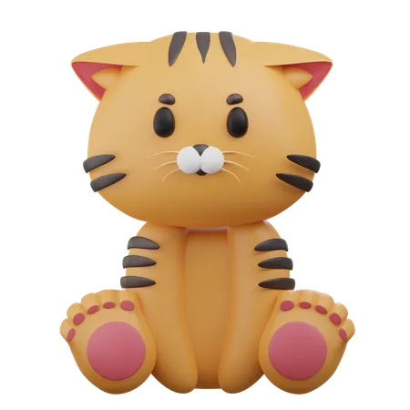 Tigre mignon 2  3D Icon