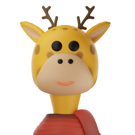 Girafe mignonne  3D Icon