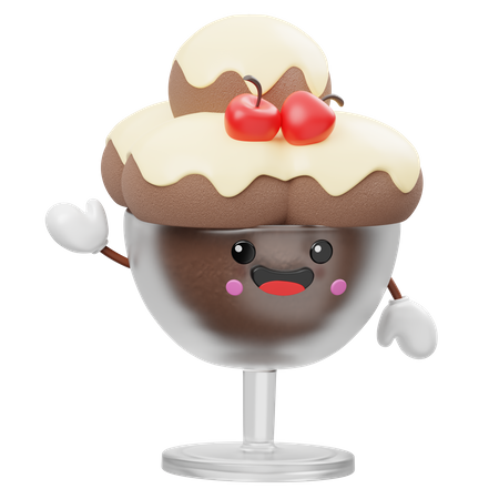 Glace mignonne  3D Icon