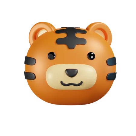 Jolie tête de tigre  3D Icon