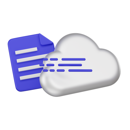 Migração de dados em nuvem  3D Icon