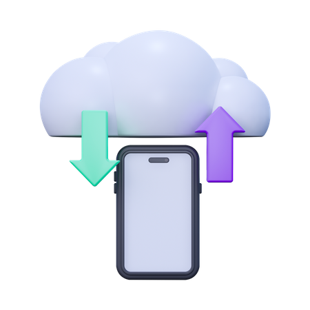 Migração para nuvem  3D Icon