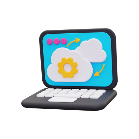 Migración a la nube  3D Icon