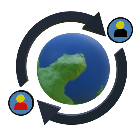 Migration  3D Icon