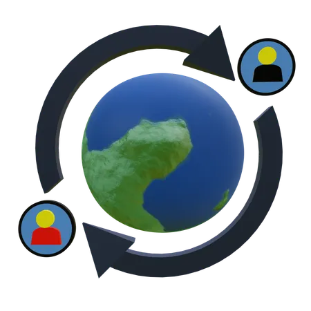 Migration  3D Icon