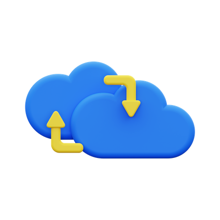 Migration du cloud  3D Icon