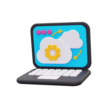 Migration vers le cloud  3D Icon