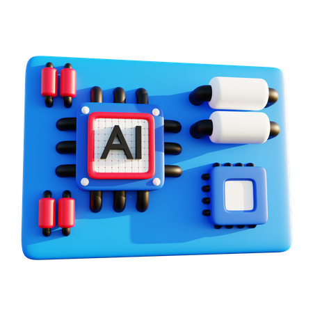 Mikrochip  3D Icon