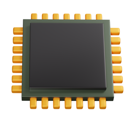 Mikrochip  3D Icon