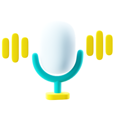 Mikrofon  3D Icon