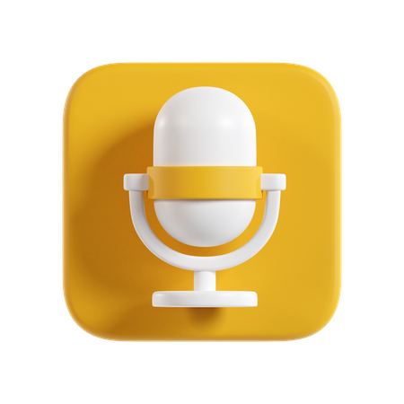 Mikrofon  3D Icon