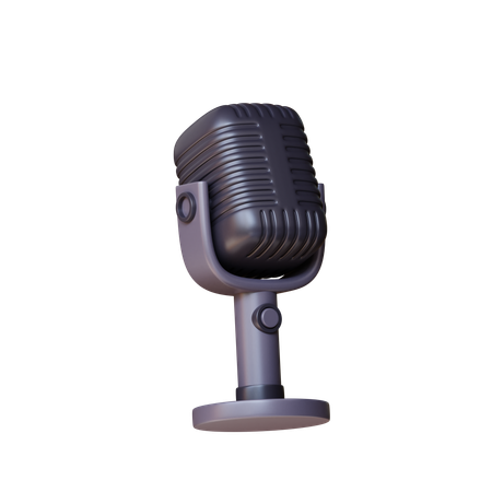 Musik-Mikrofon-Symbole  3D Icon