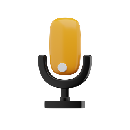 Mikrofon an 3D Icon