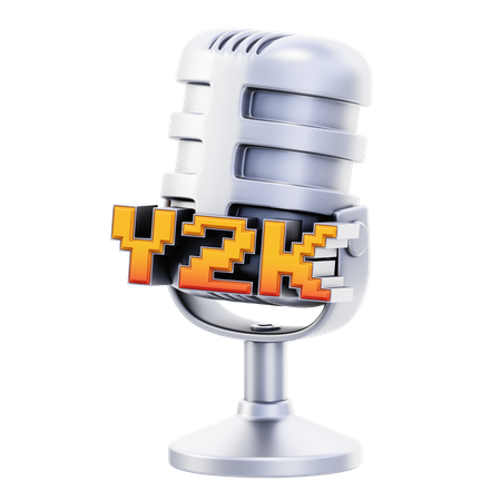 Mikrofon Y 2 K  3D Icon
