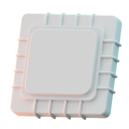 Mikroprozessor  3D Icon
