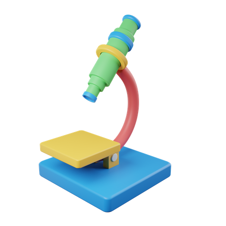 Mikroskop  3D Illustration