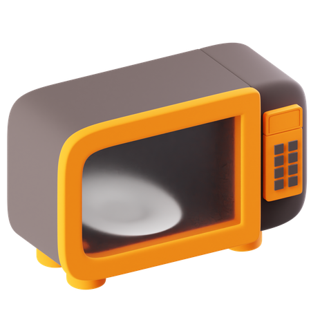 Mikrowelle  3D Icon