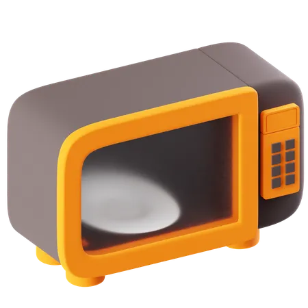 Mikrowelle  3D Icon