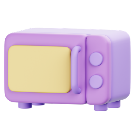 Mikrowelle  3D Icon