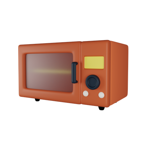 Mikrowelle  3D Icon
