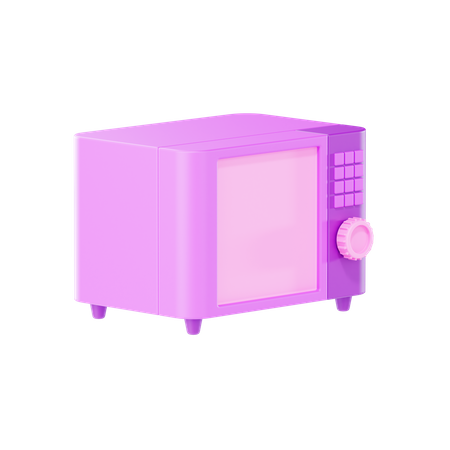 Mikrowelle  3D Icon