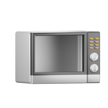 Mikrowelle  3D Icon