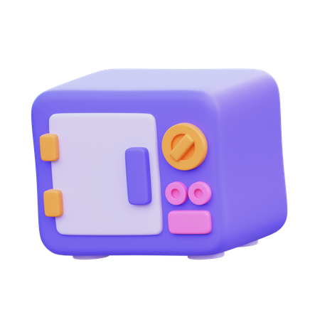 Mikrowelle  3D Icon